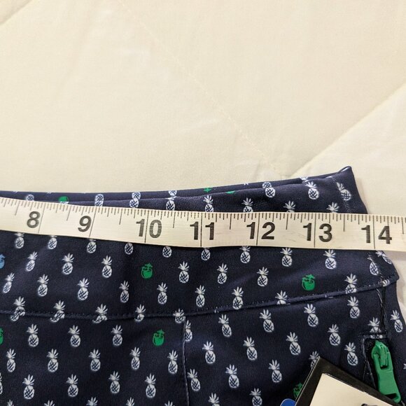 RLX RALPH LAUREN Skort Girls L (12-14) Navy Elite Wicking Pineapple Pull On - Picture 13 of 14